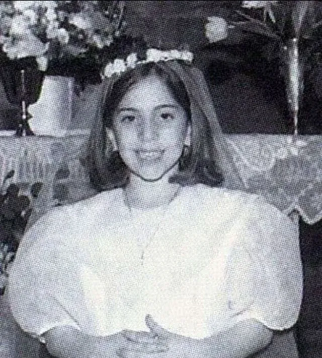 Childhood photo of Stefani Germanotta before becoming Lady Gaga, representing early identity and self-belief