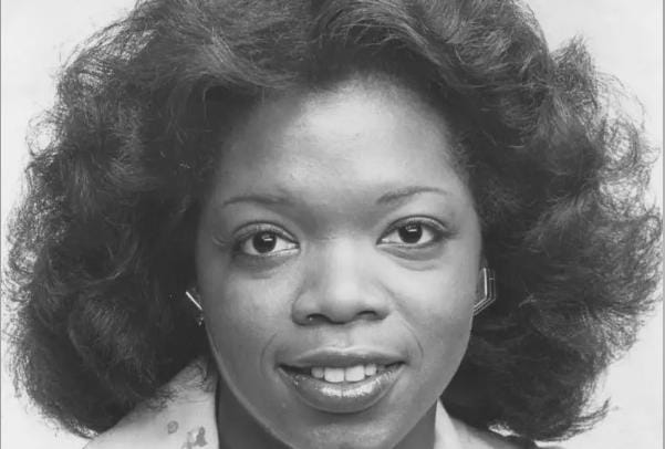 Young Oprah Winfrey before fame, representing belief and gratitude before success