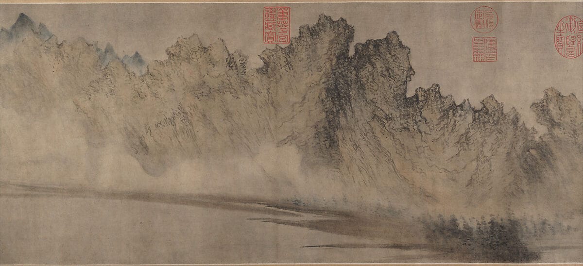 Daoist landscape “Cloudy Mountains” symbolizing wu wei, alignment, and effortless manifestation