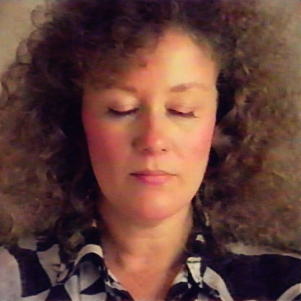 Esther Hicks seated during an early Abraham channeling session, prior to large public workshops.