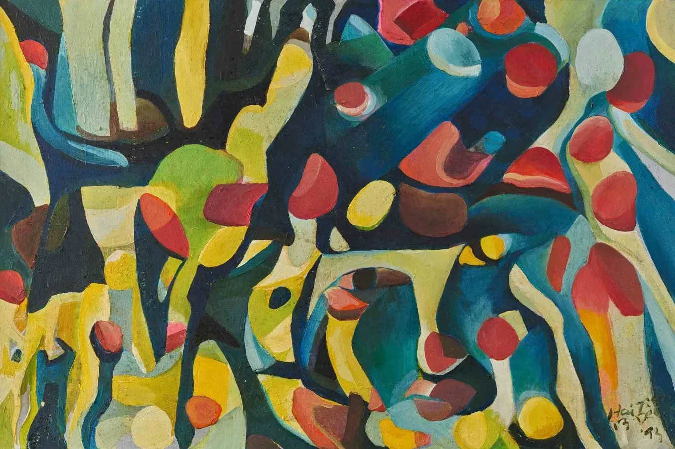 Oil painting by Hai Tien titled Desire, created in 1993.