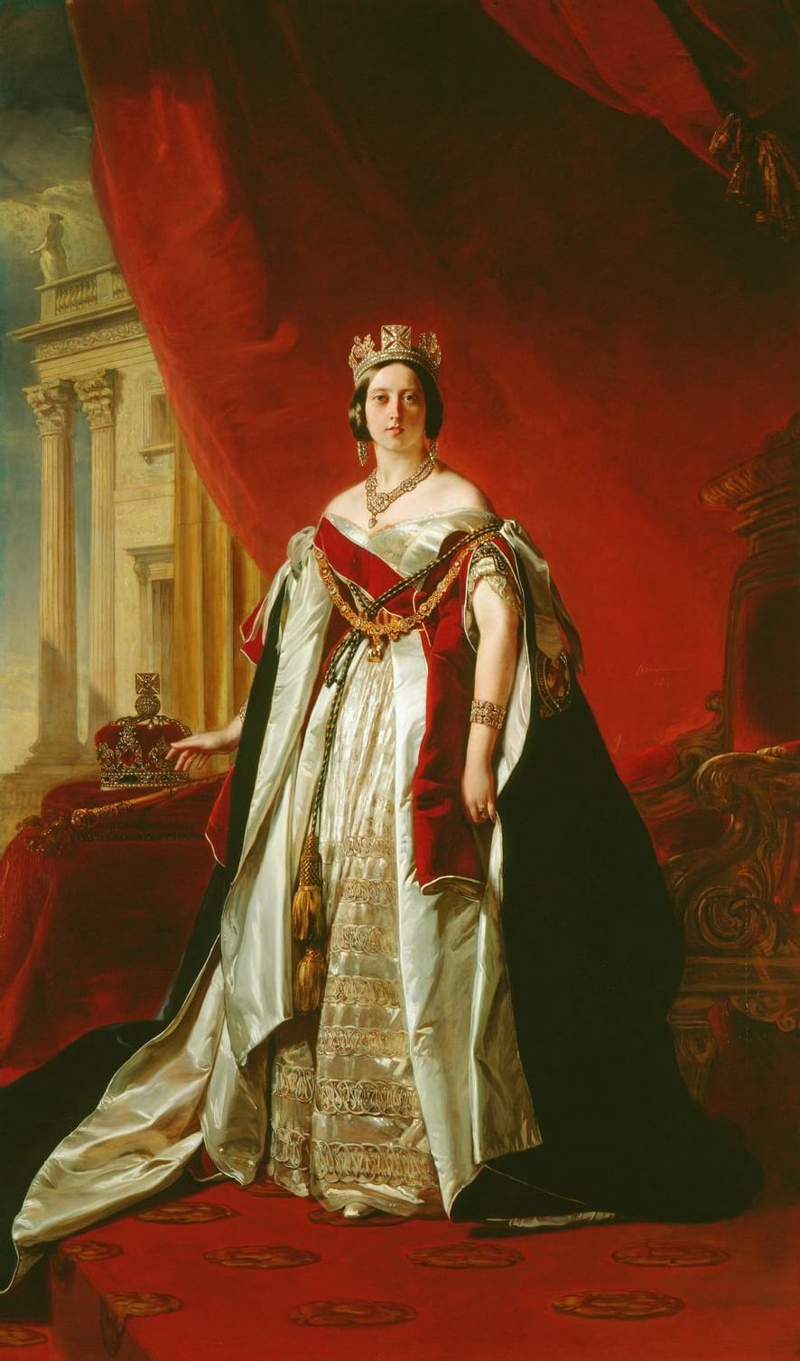 Franz Xaver Winterhalter Queen Victoria 1843 portrait symbolizing installed identity and final embodied state in quantum leap manifestation