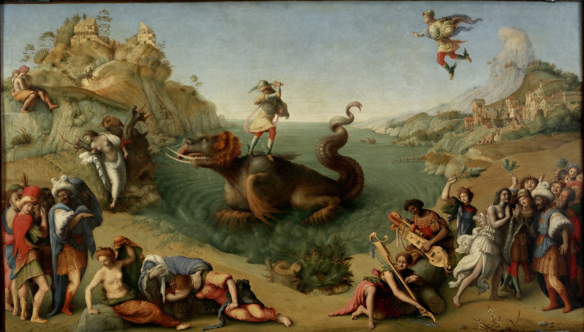Piero di Cosimo Perseus Freeing Andromeda Renaissance painting symbolizing liberation from fate and quantum leap destiny selection