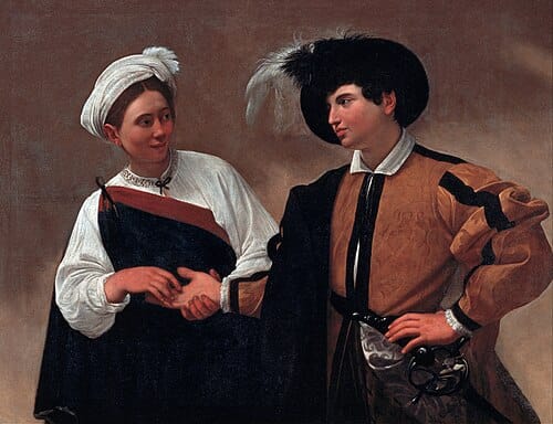 Caravaggio Fortune Teller painting symbolizing subconscious money beliefs and perception of wealth