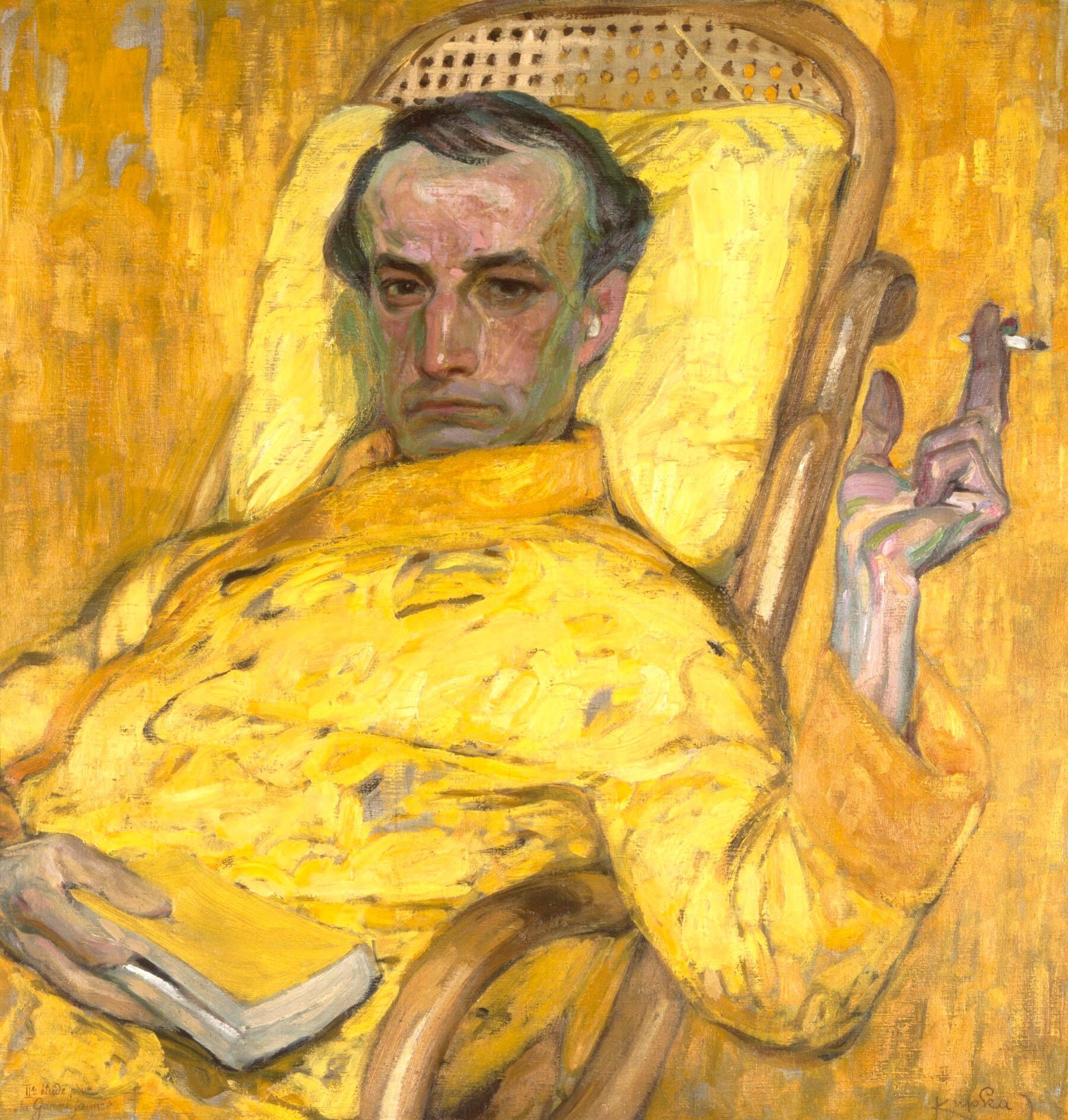 Frantisek Kupka The Yellow Scale symbolism portrait showing identity fragmentation subconscious conflict blocking manifestation