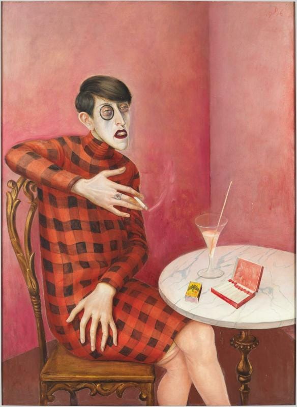 Otto Dix Portrait of the Journalist Sylvia von Harden 1926 New Objectivity portrait showing intellectual tension and psychological observation in Weimar Berlin