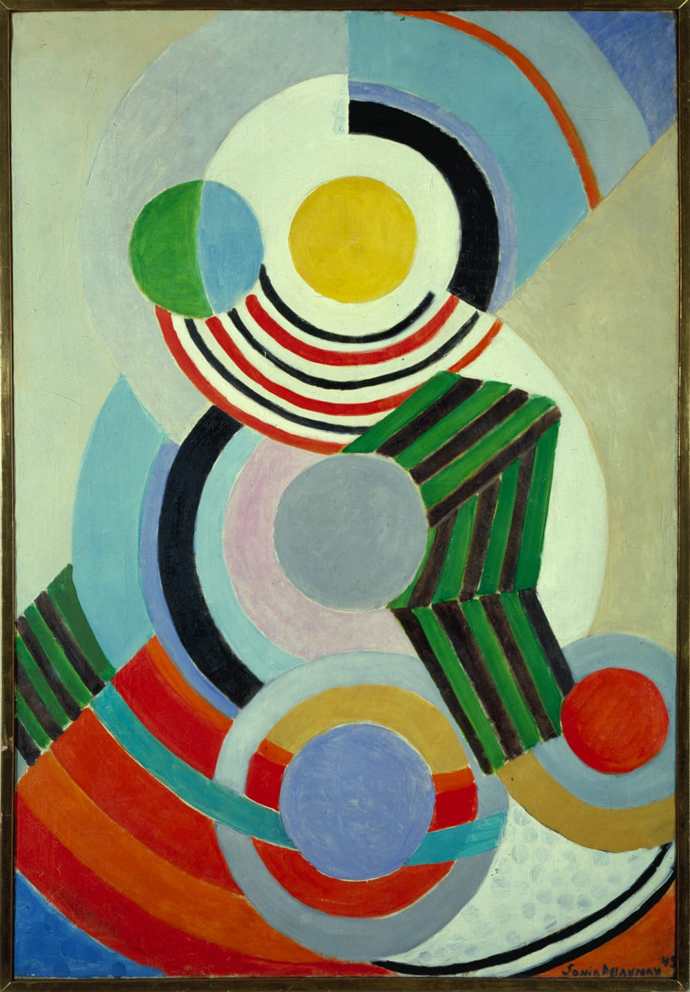 Sonia Delaunay Rythme 1945 Orphism color fields identity shift subconscious transformation patterns