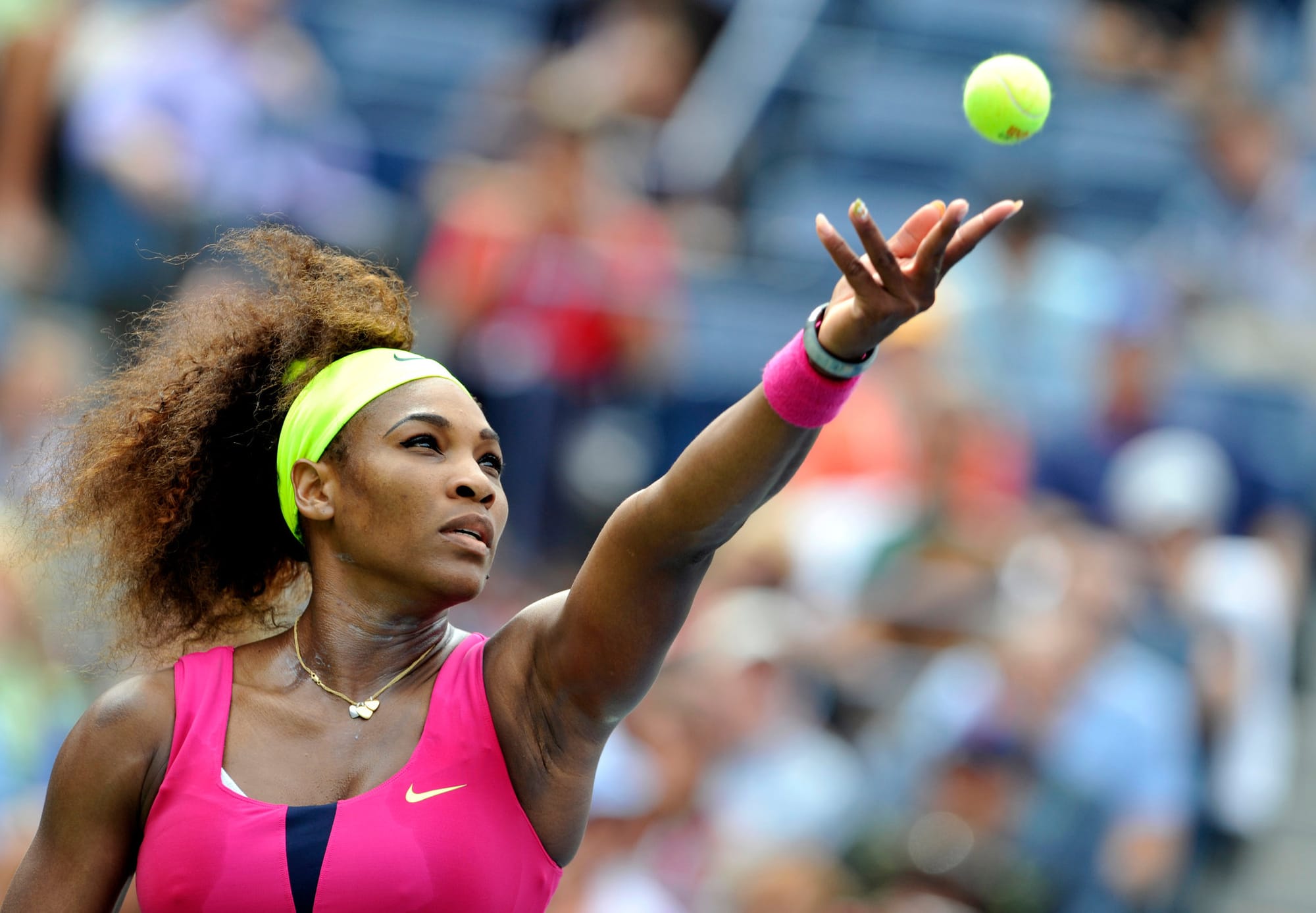 Serena Williams visualizing future success demonstrating mental rehearsal and manifestation principles