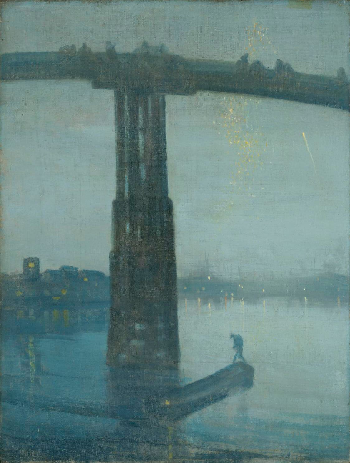 Tonalism painting by James McNeill Whistler showing calm night atmosphere representing subconscious mind and inner stillness