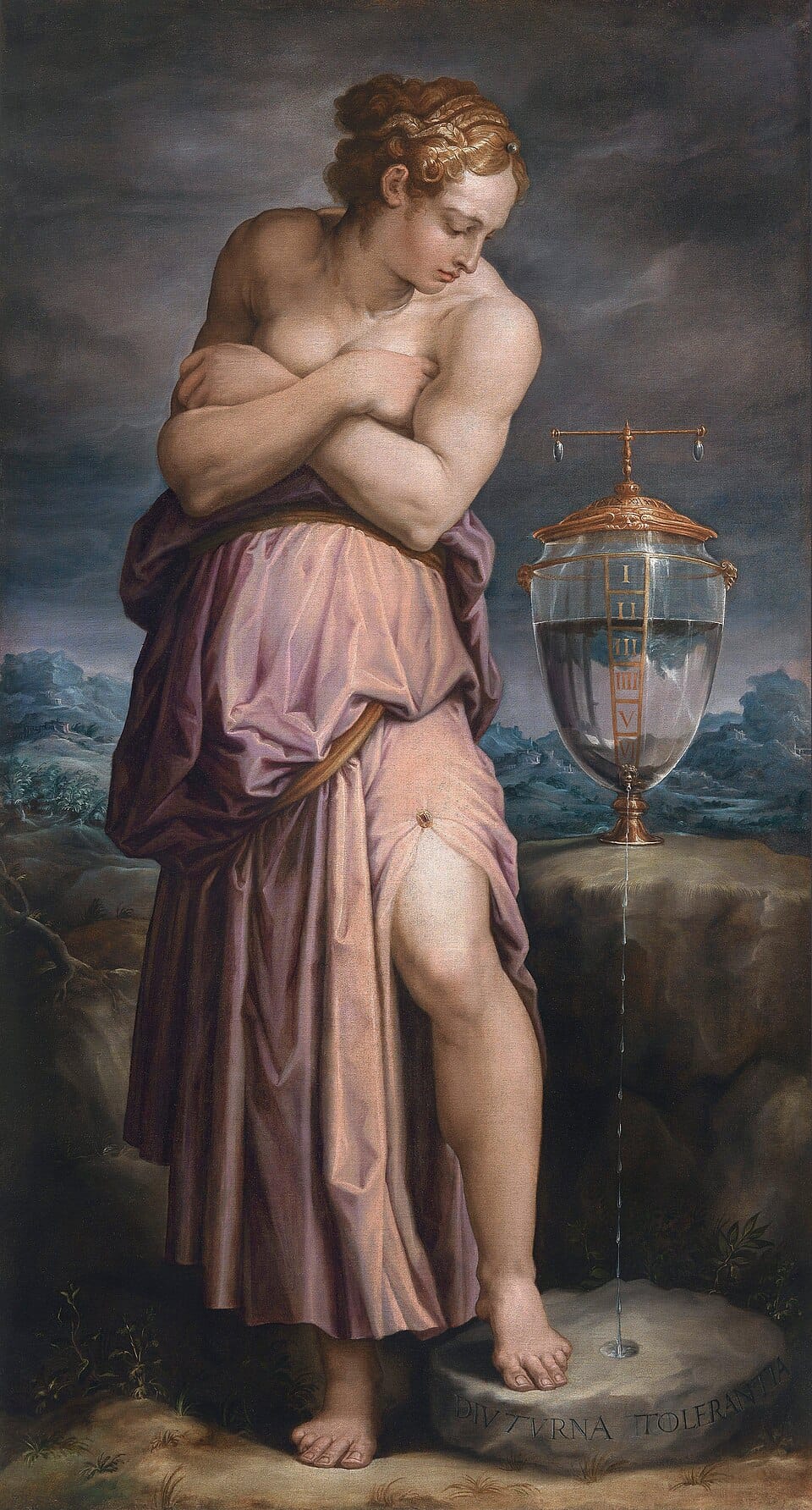 Giorgio Vasari Allegory of Patience Renaissance painting symbolizing identity endurance across parallel selves