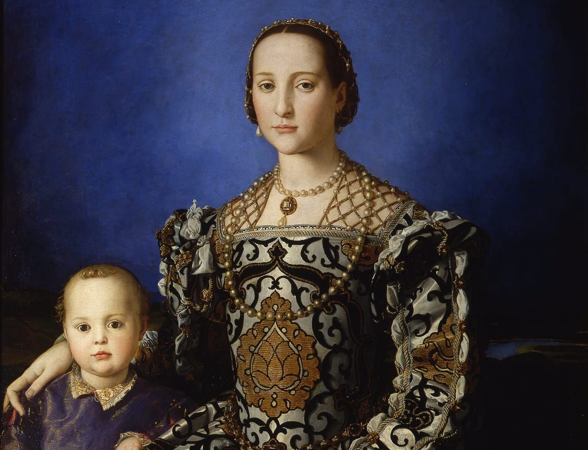 Portrait of Eleonora of Toledo and Her Son Giovanni by Bronzino representing sovereign identity selection and stabilized aristocratic self-concept