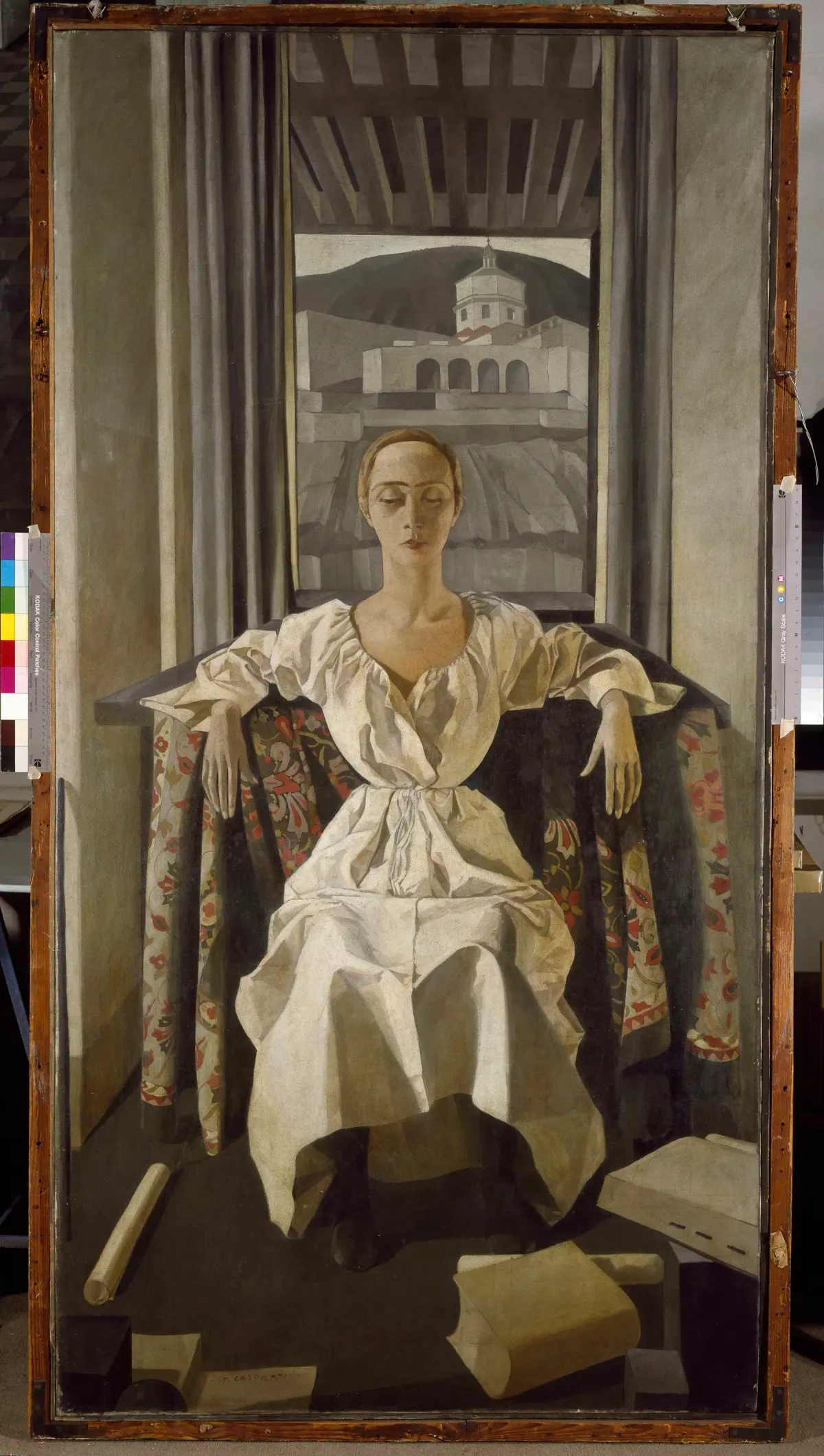 Felice Casorati Portrait of Silvana Cenni 1922 Italian Magic Realism painting contemplative female figure identity subconscious mind symbolism