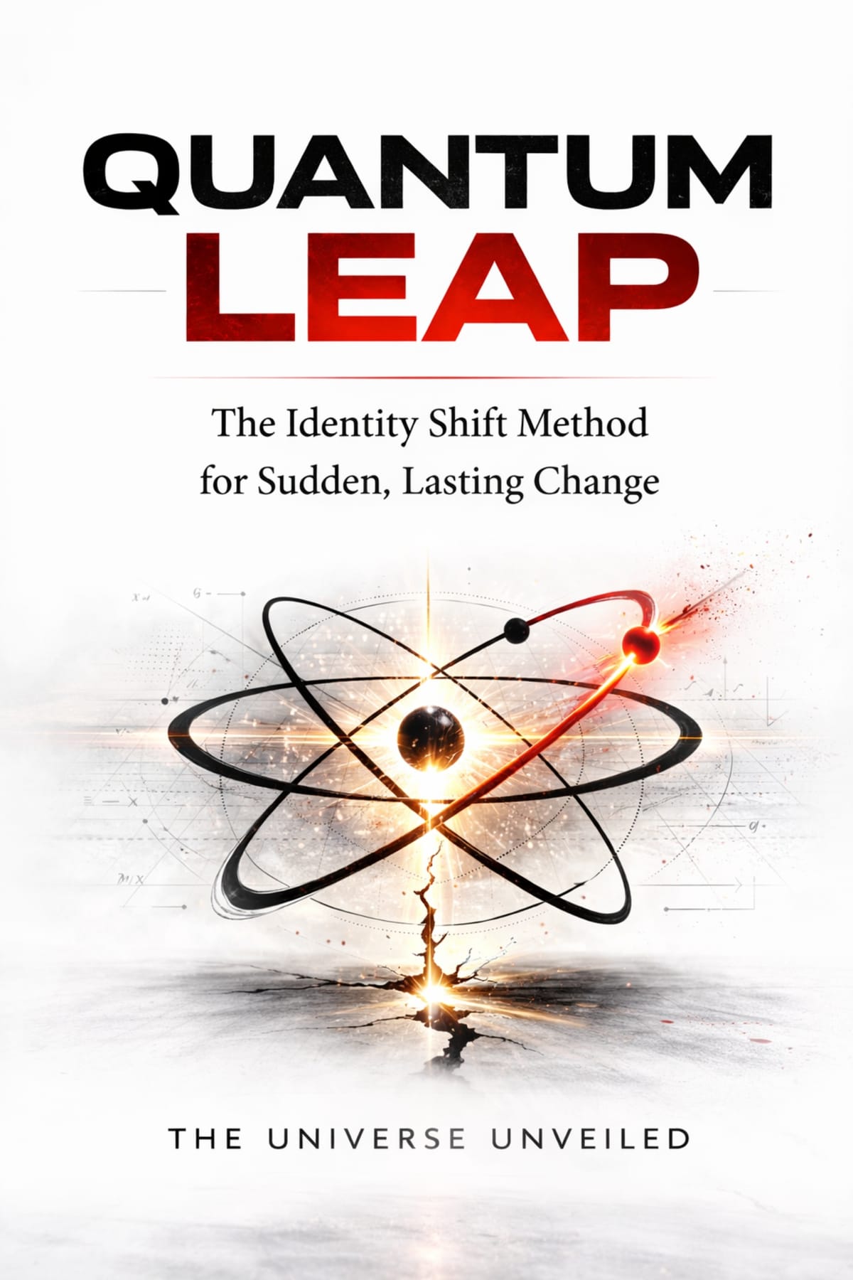 Quantum Leap The Identity Shift Method book cover by The Universe Unveiled on identity shift and manifestation