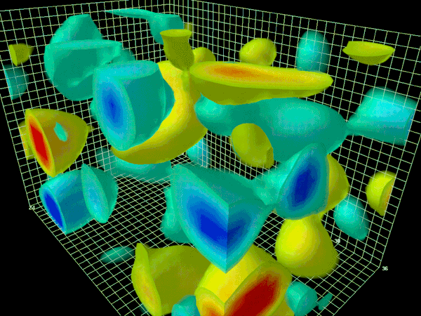 Quantum field visualization showing energy potential and manifestation at the source of reality