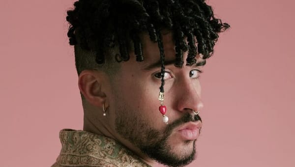 Bad Bunny gazing back in a still portrait, embodying identity and self-belief before the world caught up.