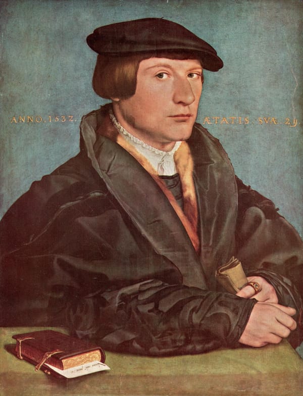 Hans Holbein the Younger Hermann von Wedigh III 1532 Northern Renaissance portrait of controlled identity and structural presence